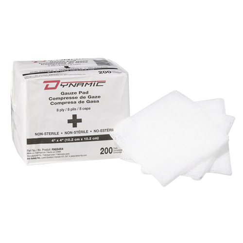 &eacute;ponge de gaze Dynamic, Tampon, 4" lo x 4" la, Dispositif m&eacute;dical Classe 1 PB Rental Co. Ltd.