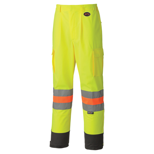6009 Pantalon de s&eacute;curit&eacute; routi&egrave;re respirant, Polyester, T-petit, Jaune lime haute visibilit&eacute; PB Rental Co. Ltd.
