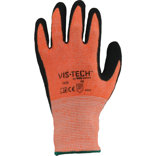 Gants r&eacute;sistant aux coupures Vis-Tech Y9294, Taille 6/T-petit, Calibre 13, Rev&ecirc;tement Polyur&eacute;thane, Enveloppe en Acier inoxydable, ANSI/ISEA 105 niveau 4 PB Rental Co. Ltd.