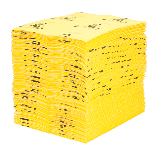 Tampons d'avertissement de premi&egrave;re qualit&eacute; - absorbants haute visibilit&eacute;, Universel, 15" x 18", 24,4 gal. d'absorption PB Rental Co. Ltd.