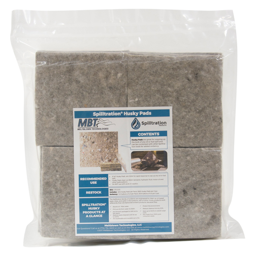 Tampons Husky Spilltration, Huile seulement, 16" x 16", 17,2 gal. d'absorption PB Rental Co. Ltd.