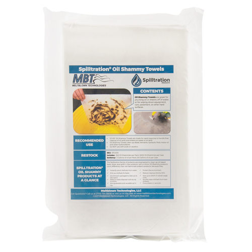 Chiffons pour l'huile Spilltration, Huile seulement, 16" x 10", 29 gal. d'absorption PB Rental Co. Ltd.