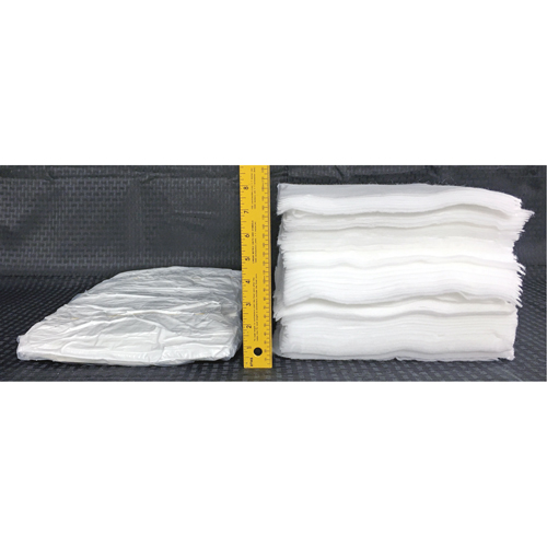 Chiffons pour l'huile Spilltration, Huile seulement, 16" x 10", 29 gal. d'absorption PB Rental Co. Ltd.
