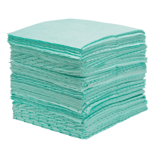Feuilles absorbantes li&eacute;es de premi&egrave;re qualit&eacute;, Mati&egrave;res dangereuses, 15" x 18", 30 gal. d'absorption PB Rental Co. Ltd.