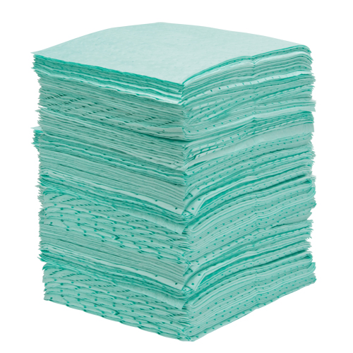 Feuilles absorbantes li&eacute;es de premi&egrave;re qualit&eacute;, Mati&egrave;res dangereuses, 15" x 18", 30 gal. d'absorption PB Rental Co. Ltd.