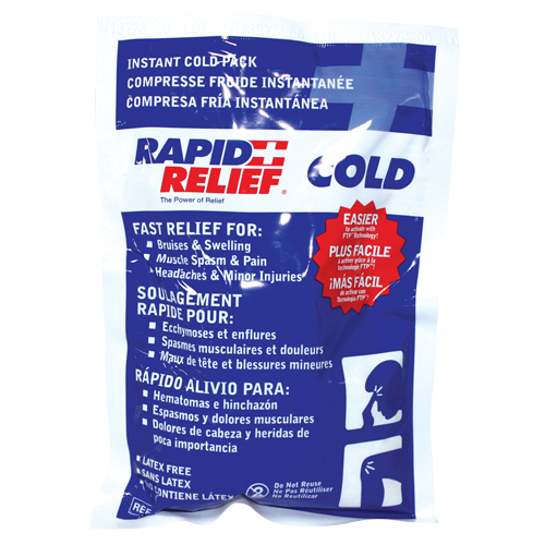 Rapid Relief&reg; Instant Chill Pack, Cold, Single Use, 5" x 9" PB Rental Co. Ltd.