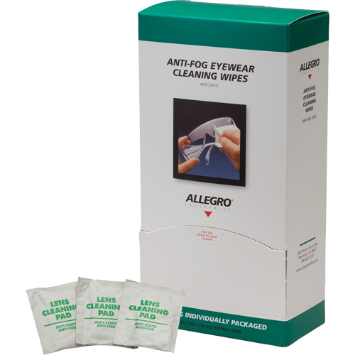 ALLEGRO INDUSTRIES Eyewear Cleaning Wipes, 5" x 8", Pack Of 100 PB Rental Co. Ltd.