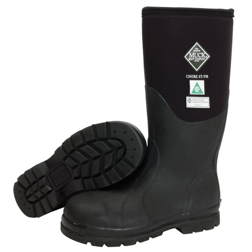 Chore Classic Airmesh-Lined Work Boots, Rubber, Steel Toe, Size 5, Puncture Resistant Sole PB Rental Co. Ltd.