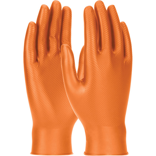 Grippaz Skins Ambidextrous Disposable Gloves, Small, Nitrile, 6-mil, Powder-Free, Orange PB Rental Co. Ltd.