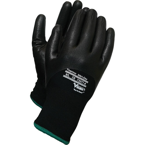 Gants thermiques Nitri-Dex Viking, 8/Moyen, R&ecirc;vetement Nitrile, Calibre 15, Enveloppe en Nylon PB Rental Co. Ltd.