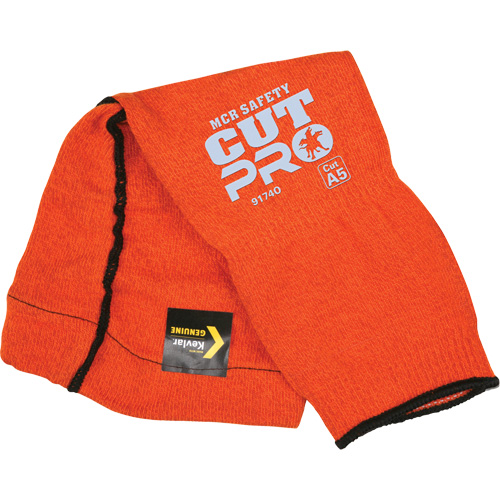 Memphis&reg; Sleeves With Thumb Hole, Kevlar&reg;, 14", ASTM ANSI Level A5, Orange PB Rental Co. Ltd.
