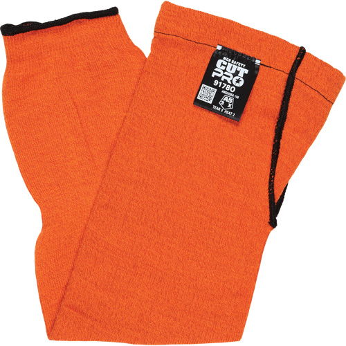 Manches Memphis avec trou pour le pouce, Kevlar, 18", ASTM ANSI niveau A5, Orange PB Rental Co. Ltd.