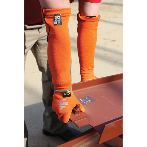 Memphis&reg; Sleeves, Kevlar&reg;, 18", ASTM ANSI Level A5, Orange PB Rental Co. Ltd.