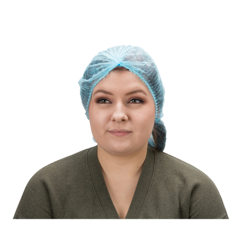 Bonnet bouffant pliss&eacute;, Polypropyl&egrave;ne, 21", Bleu PB Rental Co. Ltd.