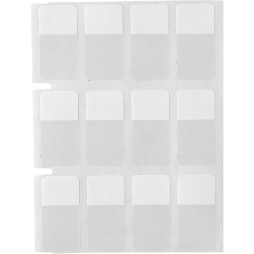 &eacute;tiquettes autoplastifiantes pour c&acirc;bles & fils de s&eacute;rie Core, Vinyle, 0,5" lo x 0,75" h, Transparent PB Rental Co. Ltd.