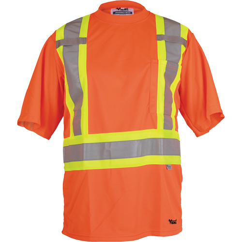 Viking&reg; Safety T-Shirt, Polyester, Small, High Visibility Orange PB Rental Co. Ltd.