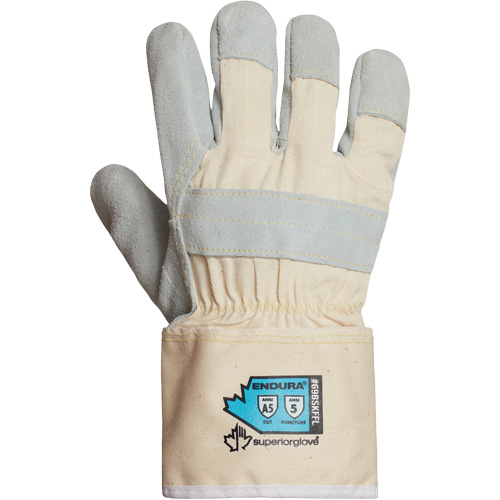 Endura&reg; Premium Cut-Resistant Fitter Gloves with Full Liner, X-Large, Split Leather Palm, Para-Aramid Inner Lining PB Rental Co. Ltd.