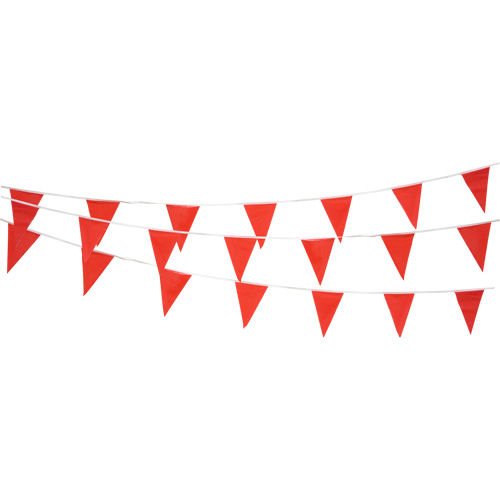 Cordon de fanions, 60' lo, Rouge PB Rental Co. Ltd.