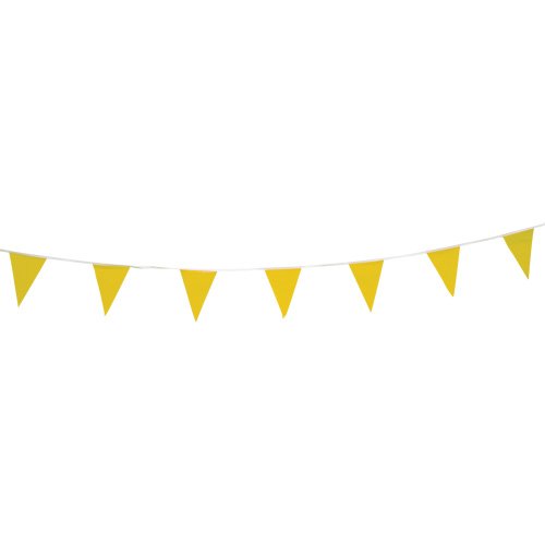 Cordon de fanions, 60' lo, Jaune PB Rental Co. Ltd.