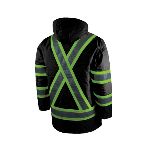 Parka de s&eacute;curit&eacute; doubl&eacute;, Noir, Grand PB Rental Co. Ltd.