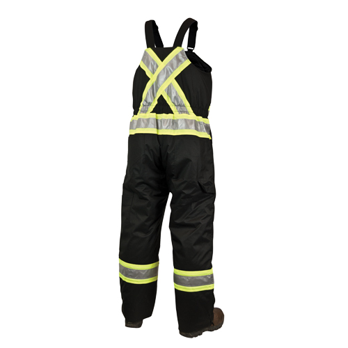 Salopettes de s&eacute;curit&eacute; doubl&eacute;e, Polyester/Polyur&eacute;thane, Grand, Noir PB Rental Co. Ltd.