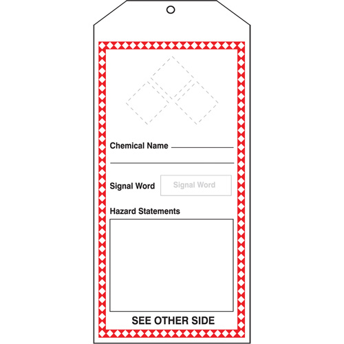 Tr&egrave;s grandes &eacute;tiquettes SGH, Papier cartonn&eacute;, 3-7/8" la x 8-1/2" h, Anglais PB Rental Co. Ltd.