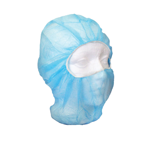 Disposable Balaclava Hood, Polypropylene, Blue PB Rental Co. Ltd.