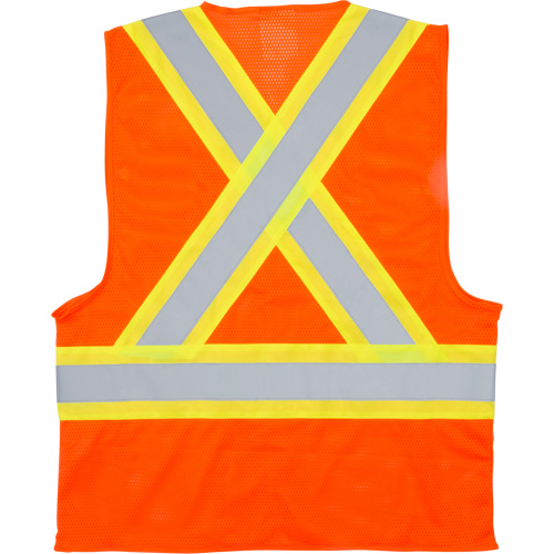 Veste de s&eacute;curit&eacute; pour la circulation, Orange haute visibilit&eacute;, Moyen, Polyester PB Rental Co. Ltd.