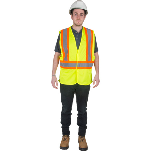 Veste de s&eacute;curit&eacute; pour la circulation, Jaune lime haute visibilit&eacute;, Moyen, Polyester PB Rental Co. Ltd.