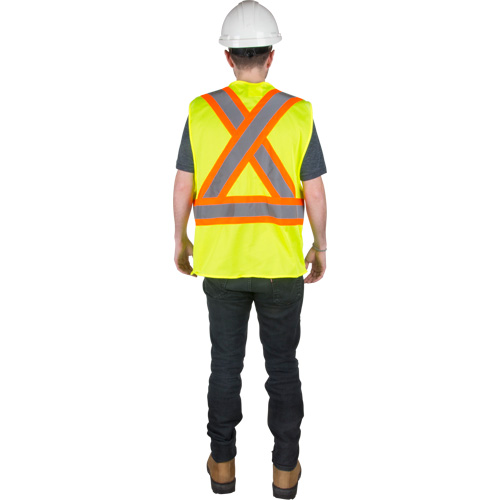 Veste de s&eacute;curit&eacute; pour la circulation, Jaune lime haute visibilit&eacute;, Moyen, Polyester PB Rental Co. Ltd.