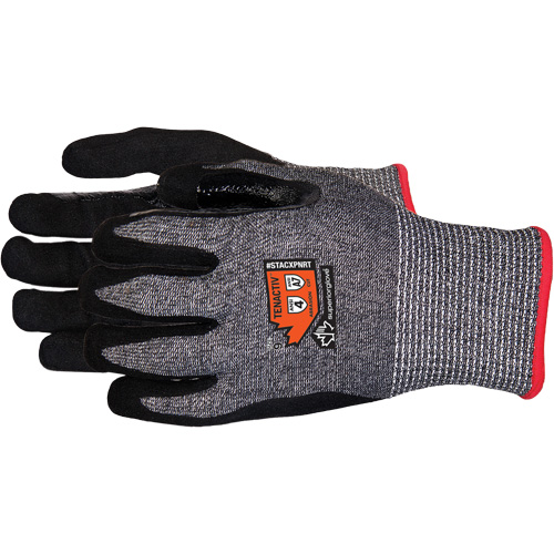 Gants en tricot de composite r&eacute;sistant aux coupures, Taille 6/T-petit, Calibre 13, Rev&ecirc;tement Mousse de nitrile, Enveloppe en Acier inoxydable/PEHP/TenActiv, ASTM ANSI niveau A7 PB Rental Co. Ltd.