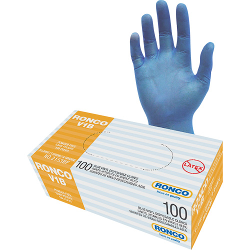 Gants jetables, T-Grand, Vinyle, 3 mils, Sans poudre, Transparent PB Rental Co. Ltd.