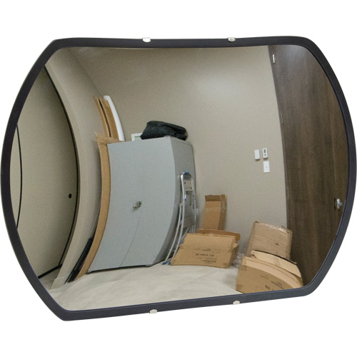 Miroir convexe rectangulaire/rond avec support, 12" h x 18" la, Int&eacute;rieur/Ext&eacute;rieur PB Rental Co. Ltd.