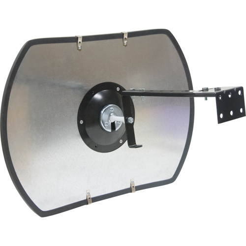 Miroir convexe rectangulaire/rond avec support, 18" h x 26" la, Int&eacute;rieur/Ext&eacute;rieur PB Rental Co. Ltd.