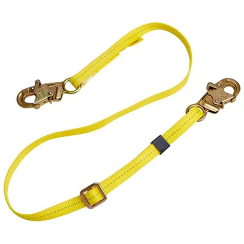 Longe de positionnement r&eacute;glable &agrave; sangle, 1 branches, 4', Classe CSA B, Polyester PB Rental Co. Ltd.