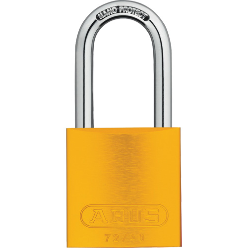 Cadenas de s&eacute;curit&eacute;, Jaune, Cl&eacute;s identiques, Aluminium, Largeur de 1-1/2" PB Rental Co. Ltd.