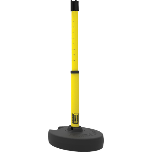 PLUS Barrier Post Set Receiver, 42" High, Yellow PB Rental Co. Ltd.