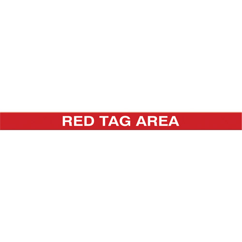 Marqueur robuste pour le sol Tough-Mark, Rectangle, 48" lo x 3" la, Rouge, Poly&eacute;thyl&egrave;ne PB Rental Co. Ltd.