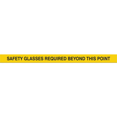 Marqueur robuste pour le sol Tough-Mark, Rectangle, 48" lo x 2" la, Jaune, Poly&eacute;thyl&egrave;ne PB Rental Co. Ltd.