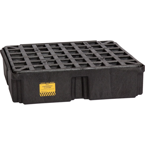 Plateforme de d&eacute;versement modulaire, Capacit&eacute; de d&eacute;versement 15 gal. US, 26" x 26,25" x 6,5" PB Rental Co. Ltd.