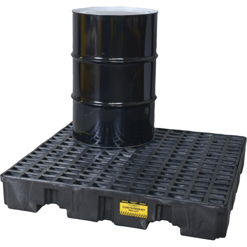 Palette de confinement des d&eacute;versements, Capacit&eacute; de d&eacute;versement 66 gal. US, 51,5'' x 51,5'' x 8" PB Rental Co. Ltd.