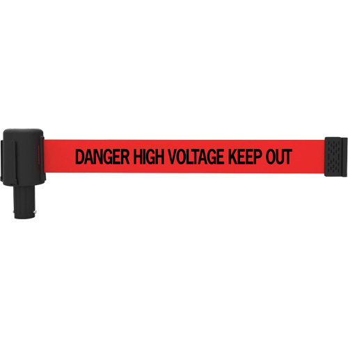 Cassettes de banni&egrave;re PLUS, Danger High Voltage Keep Out, 15', Ruban Rouge PB Rental Co. Ltd.