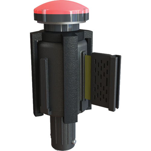 PLUS Barrier System Strobe Light Bracket & Red Strobe Light, Black PB Rental Co. Ltd.