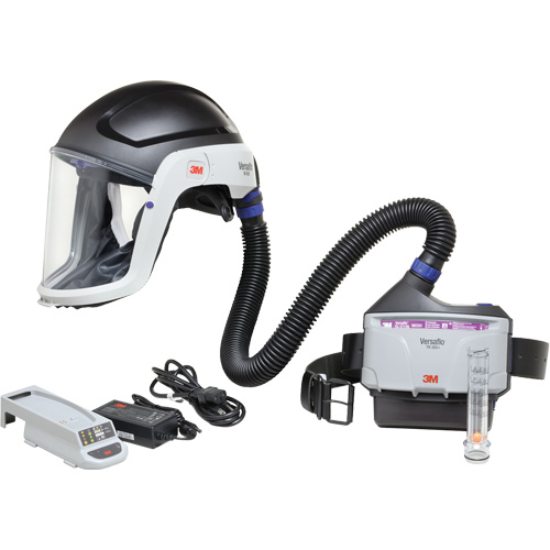 Ensemble APR &agrave; &eacute;puration d'air motoris&eacute; pour industrie lourde Versaflo, Capuchon & visi&egrave;re, Pile Lithium-ion PB Rental Co. Ltd.