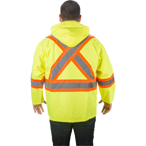 RZ1000 Rain Jacket, Polyester, Large, High Visibility Lime-Yellow PB Rental Co. Ltd.