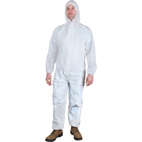 Combinaisons &agrave; capuchon, 4T-Grand, Blanc, Microporeux PB Rental Co. Ltd.