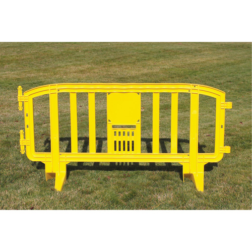 Movit Barricade, Interlocking, 78" L x 39" H, Yellow PB Rental Co. Ltd.
