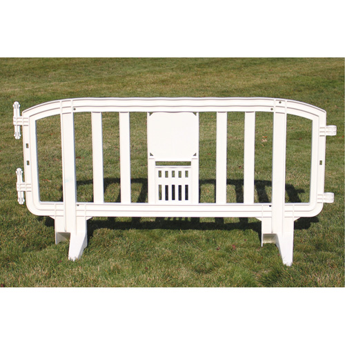 Movit Barricade, Interlocking, 78" L x 39" H, White PB Rental Co. Ltd.