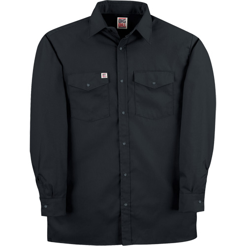Chemise de travail en tissu crois&eacute; avec boutons-pression, Hommes, Petit, Noir PB Rental Co. Ltd.