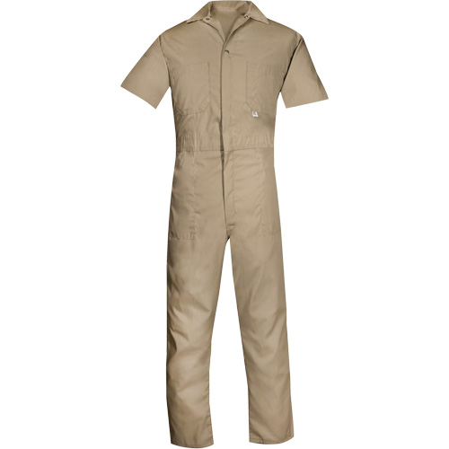 Short-Sleeved Coveralls, Men's, Tan, Size 4X-Large PB Rental Co. Ltd.